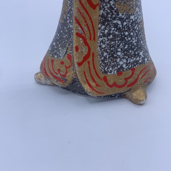 Vintage MCM Japan Boy Theater Mask Wall Pocket Vase Lava Glaze Replacement - Picture 8 of 8